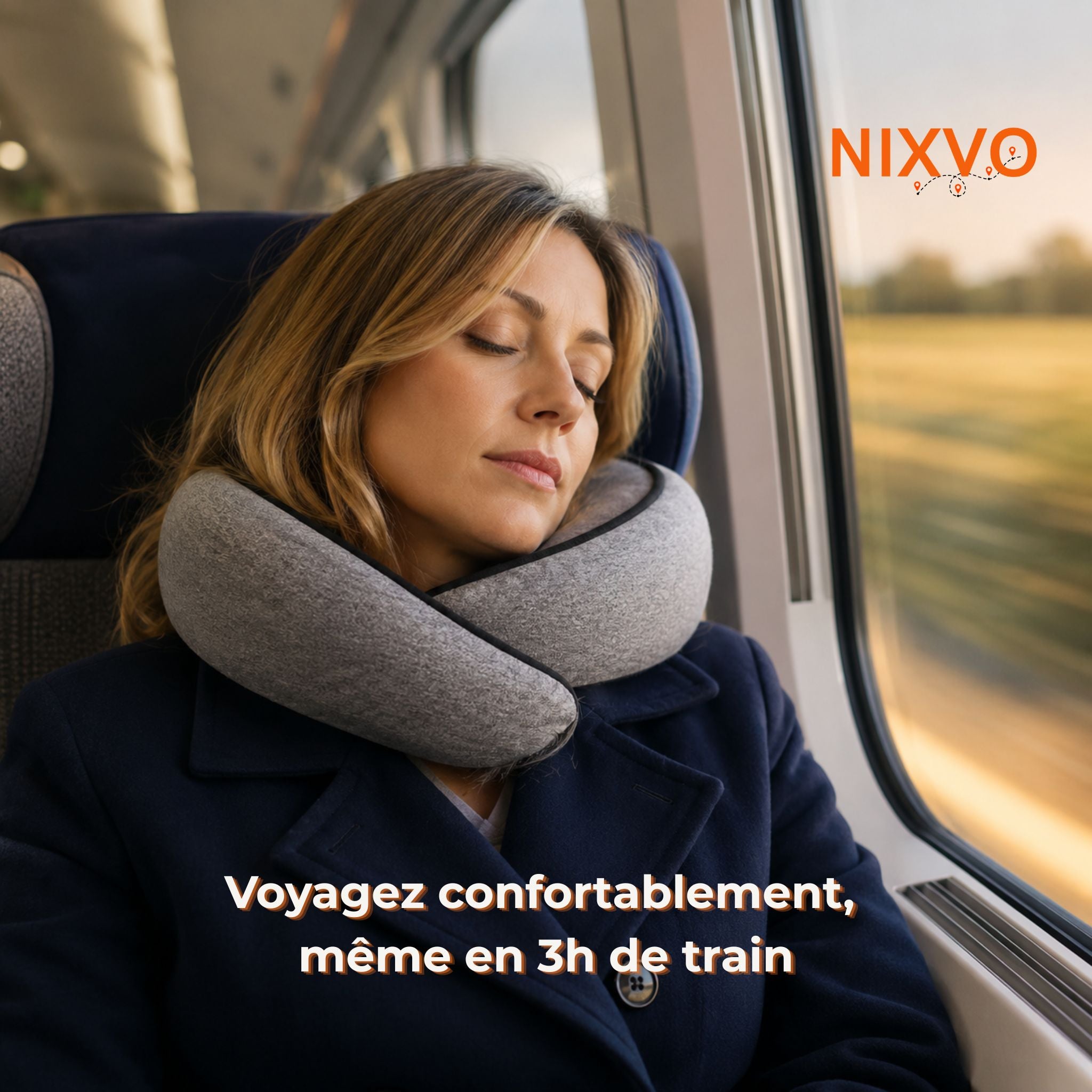 coussin mémoire de forme voyage train