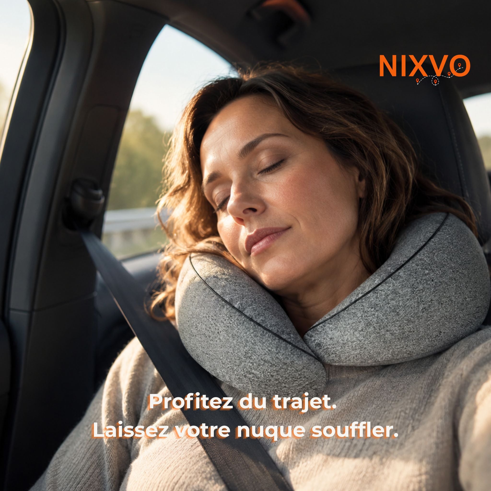 coussin mémoire de forme voyage voiture