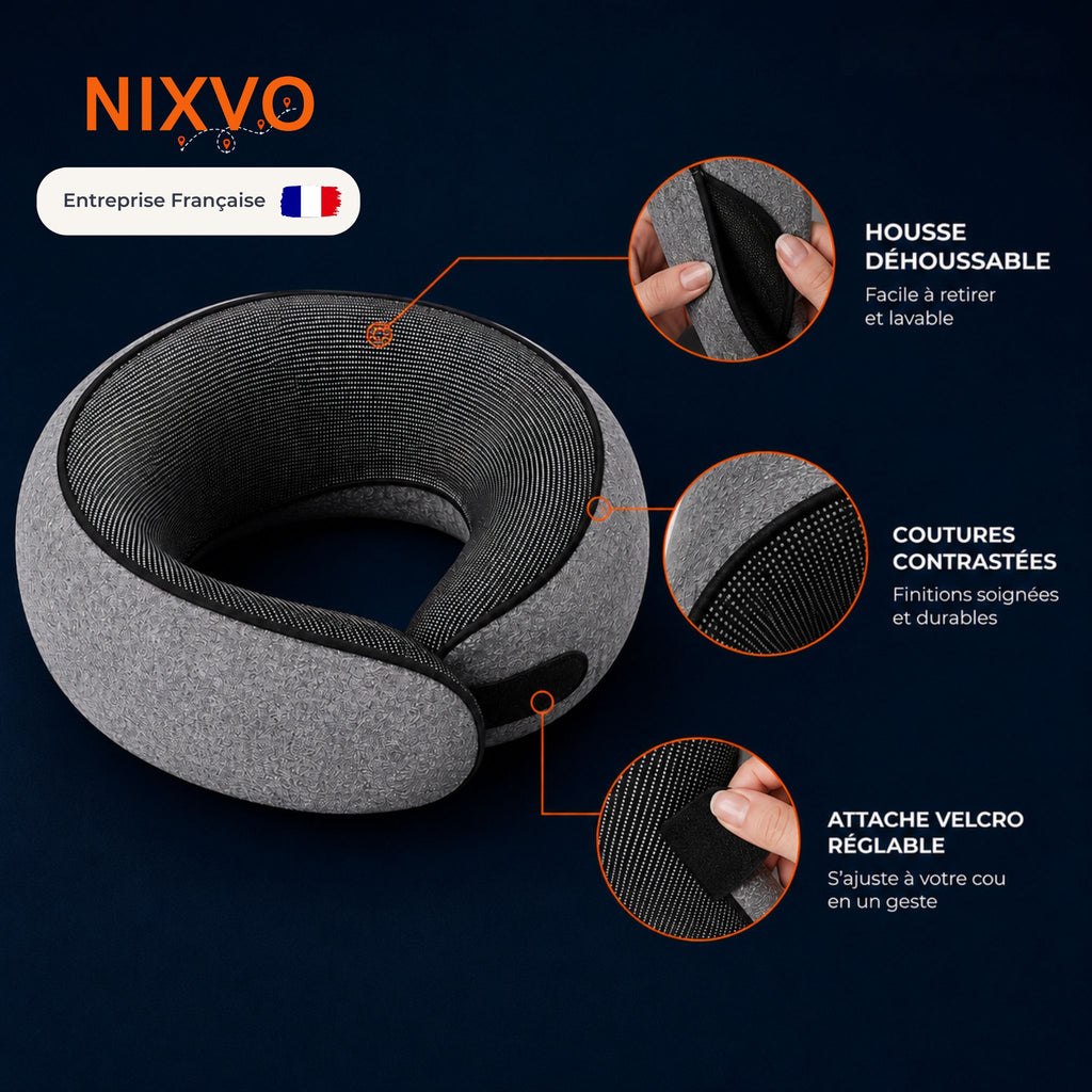 NIXVO Cloud - Coussin Cervical Ergonomique à Mémoire de Forme